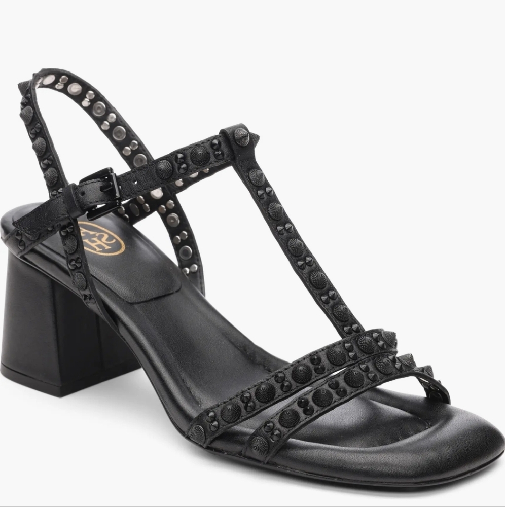 ASH Janice Studded Block Heel Sandal ...Size 40/10